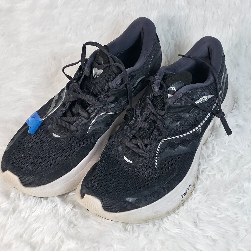 Saucony Ride 15 Black White Women's 10.5US